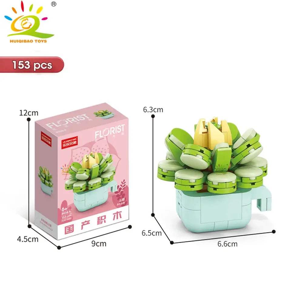 DIY Flower Succulent Building Blocks Eternal Bouquet -  ToylandEU™