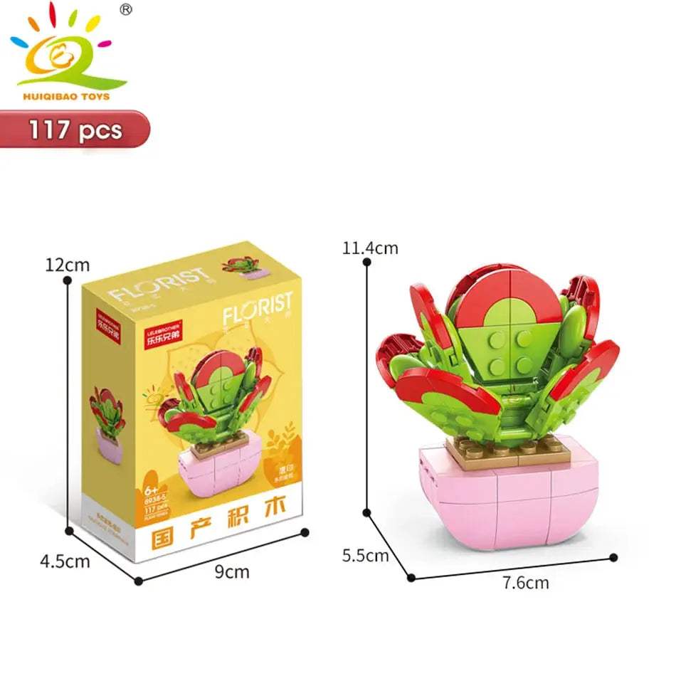  DIY Flower Succulent Building Blocks Eternal Bouquet -  ToylandEU™