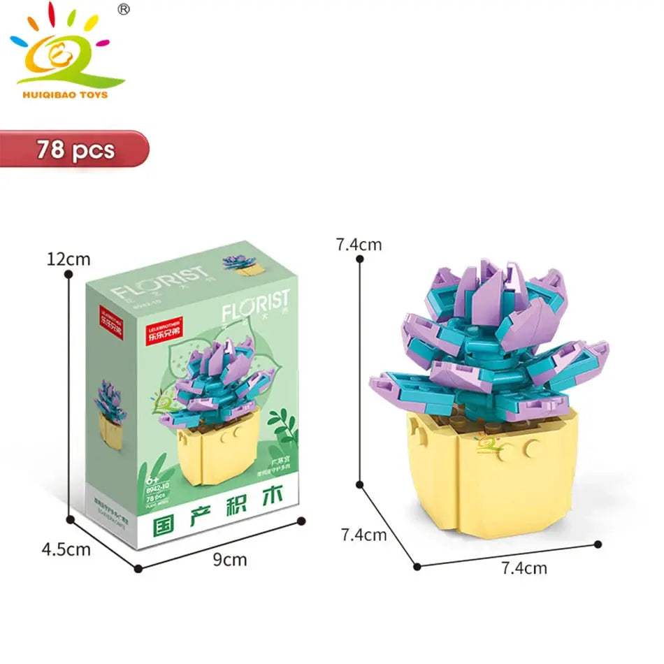  DIY Flower Succulent Building Blocks Eternal Bouquet -  ToylandEU™