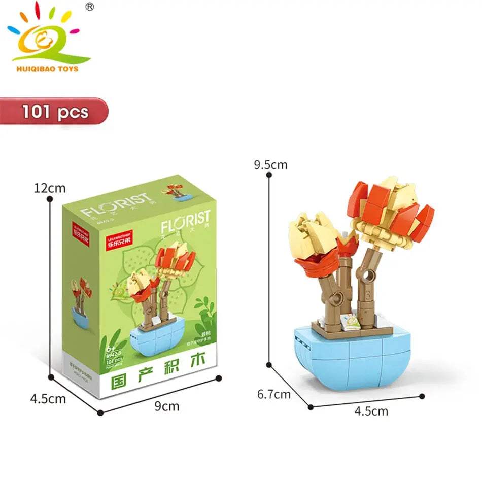  DIY Flower Succulent Building Blocks Eternal Bouquet -  ToylandEU™