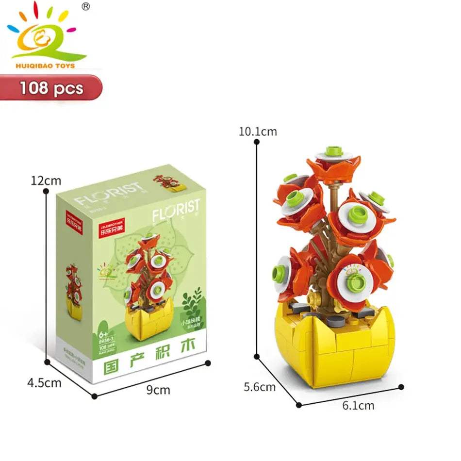  DIY Flower Succulent Building Blocks Eternal Bouquet -  ToylandEU™