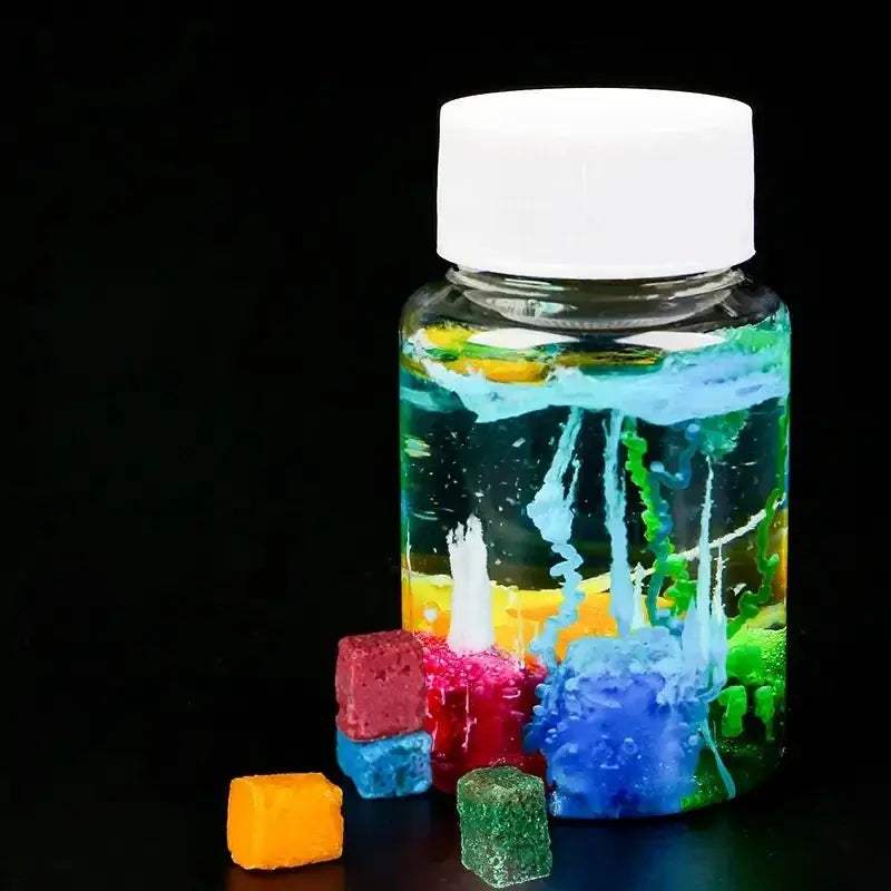 1pc DIY Magic Garden Sodium Silicate Growth Stones Kit, Crystal Garden Science Experiment for Car Decor, Plastic Material 2025 - ToylandEU