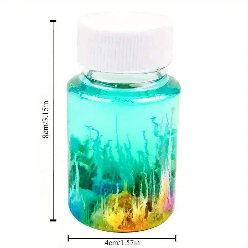 1pc DIY Magic Garden Sodium Silicate Growth Stones Kit, Crystal Garden Science Experiment for Car Decor, Plastic Material 2025 - ToylandEU
