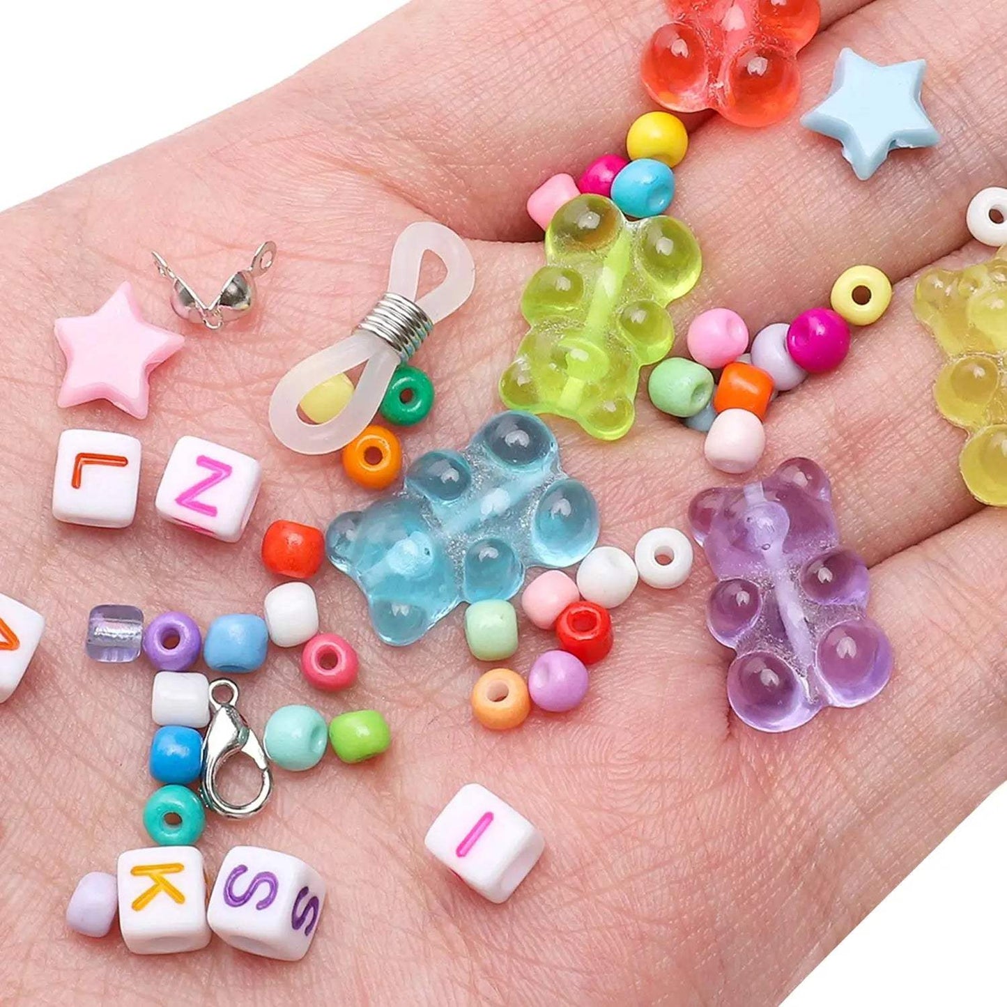DIY Glass Beads Bracelet Making Kit With Friendship Letters - ToylandEU