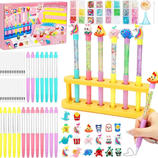  DIY Glitter Pen Kit For Kids Craft Safe No Mess -  ToylandEU™