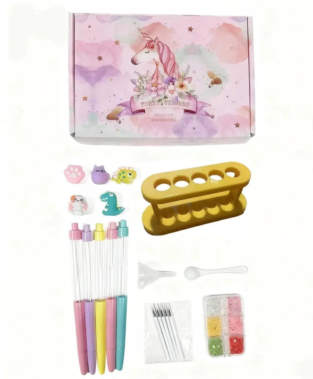  DIY Glitter Pen Kit For Kids Craft Safe No Mess -  ToylandEU™