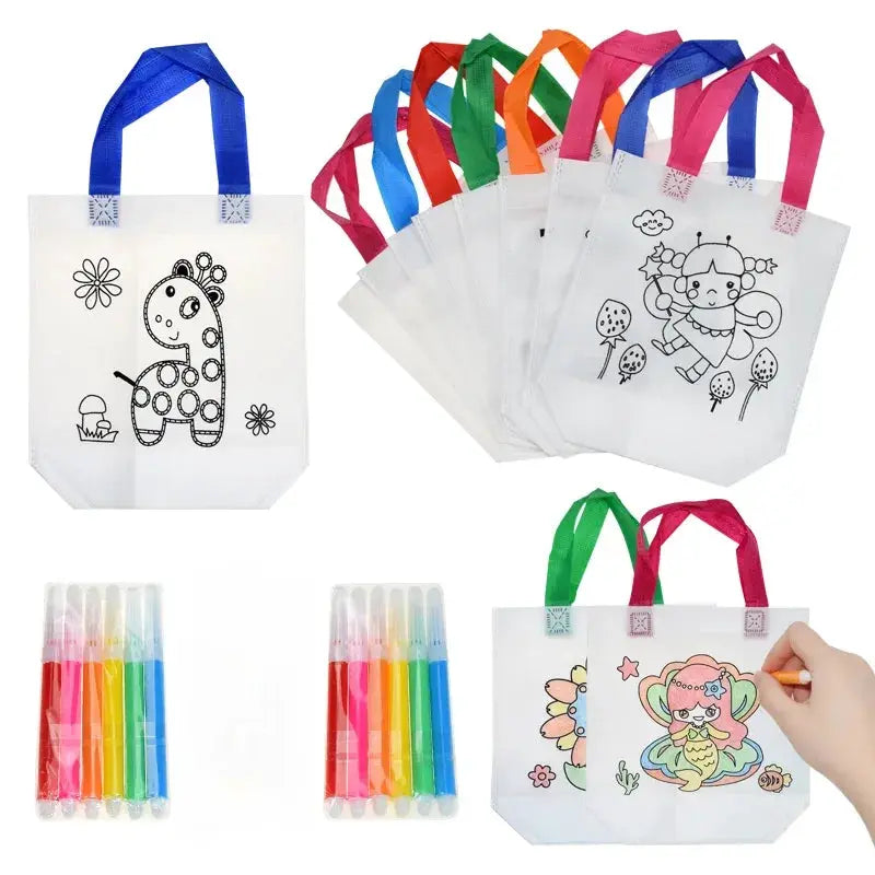DIY Graffiti Bag With Markers For Kids Creative Art - ToylandEU