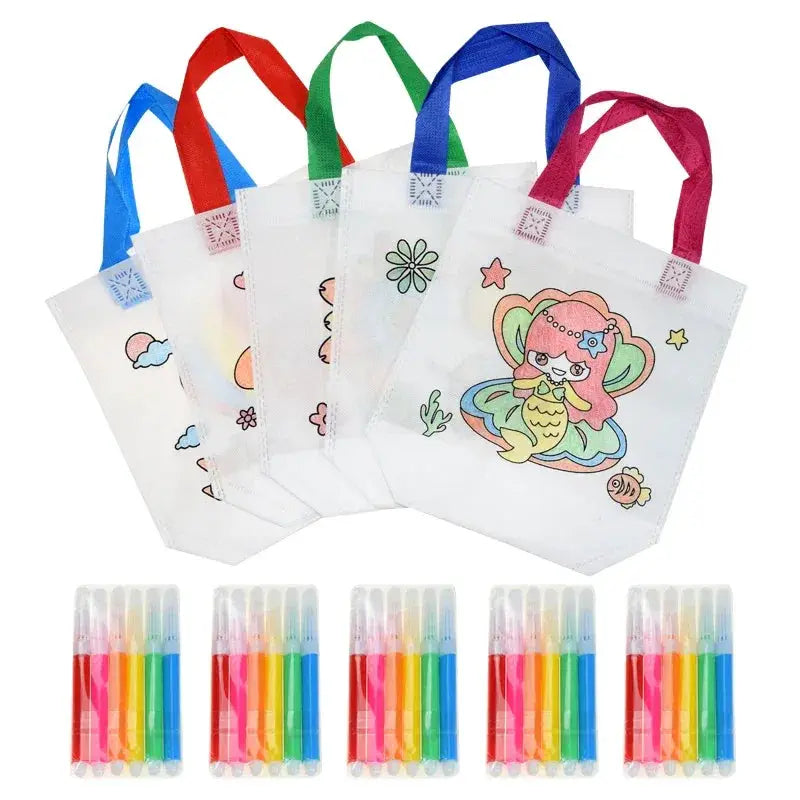 DIY Graffiti Bag With Markers For Kids Creative Art - ToylandEU