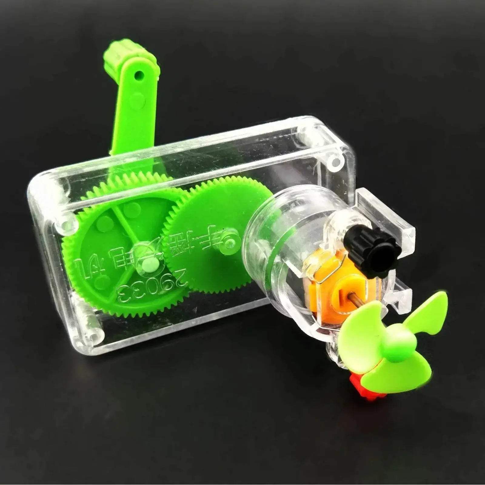 DIY Hand Crank DC Generator Model Fan Kit for Education Science Kids Toy - ToylandEU