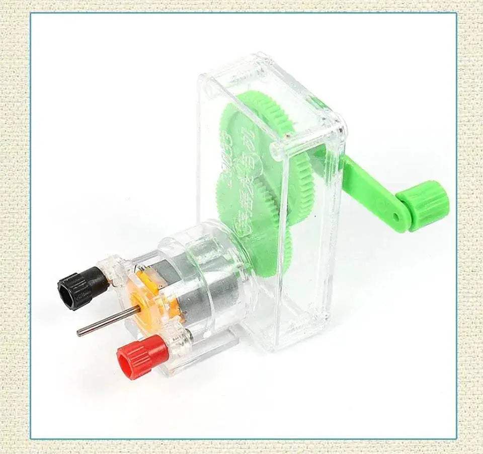 DIY Hand Crank DC Generator Model Fan Kit for Education Science Kids Toy - ToylandEU
