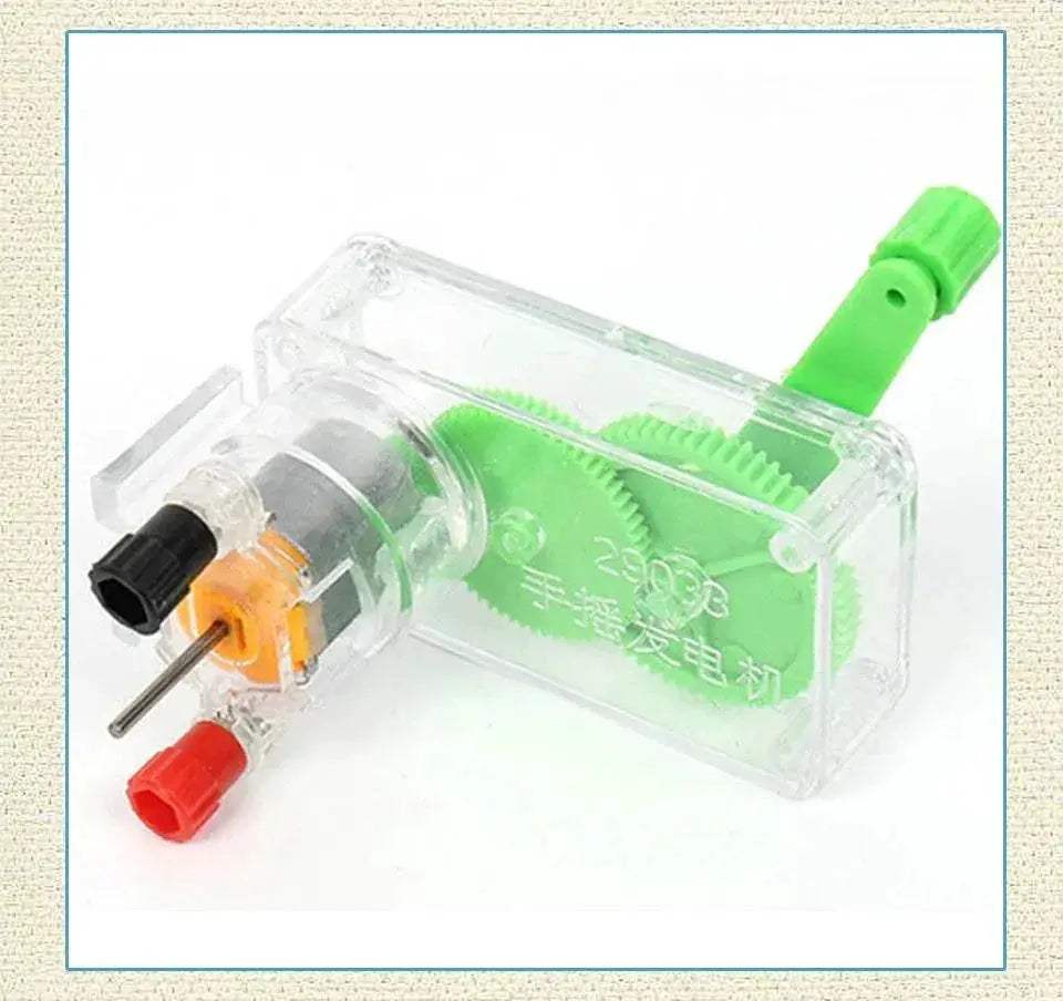 DIY Hand Crank DC Generator Model Fan Kit for Education Science Kids Toy - ToylandEU