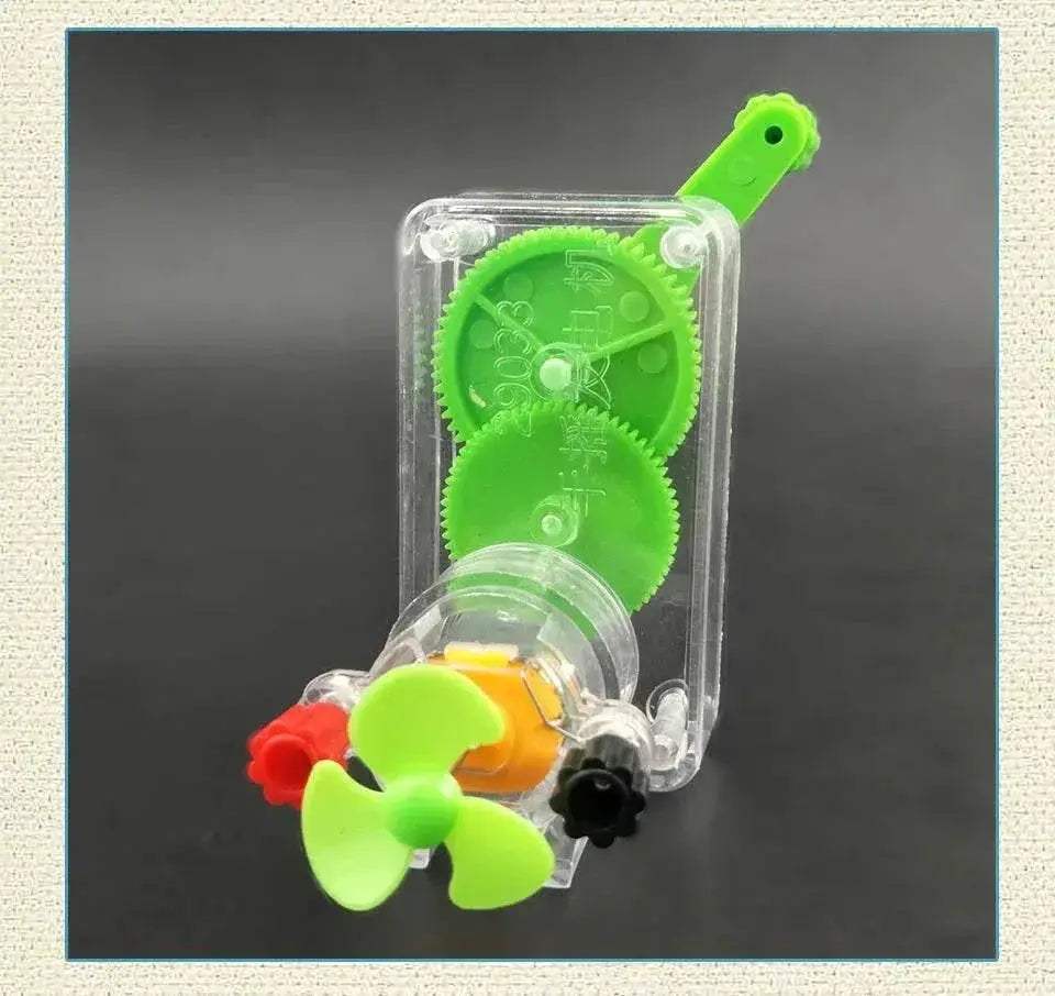 DIY Hand Crank DC Generator Model Fan Kit for Education Science Kids Toy - ToylandEU