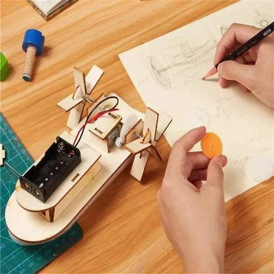  DIY Handmade Ship Technology Small Maker Material Gift Toy Science Experiment Set  Assembly Pack for Birthday -  ToylandEU™