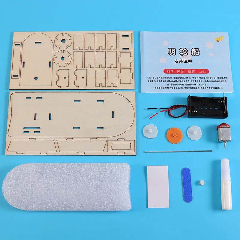 DIY Handmade Ship Technology Small Maker Material Gift Toy Science Experiment Set Assembly Pack for Birthday - ToylandEU