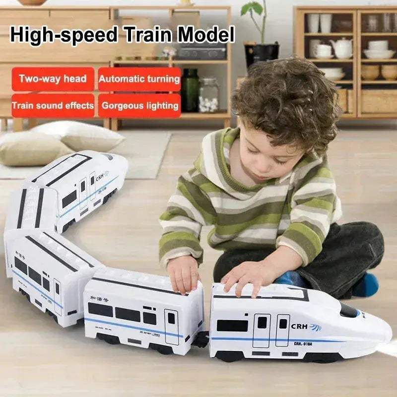DIY High Speed Model Train Toy With Sound And Lights - ToylandEU
