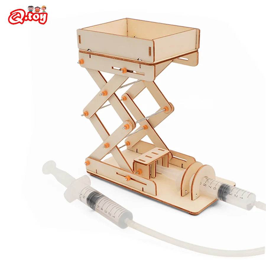 DIY Hydraulic Model Excavator Elevator Bulldozer STEM Tecnologia Science Toys Experimental Tool Kit Teaching Aids for Kids - ToylandEU