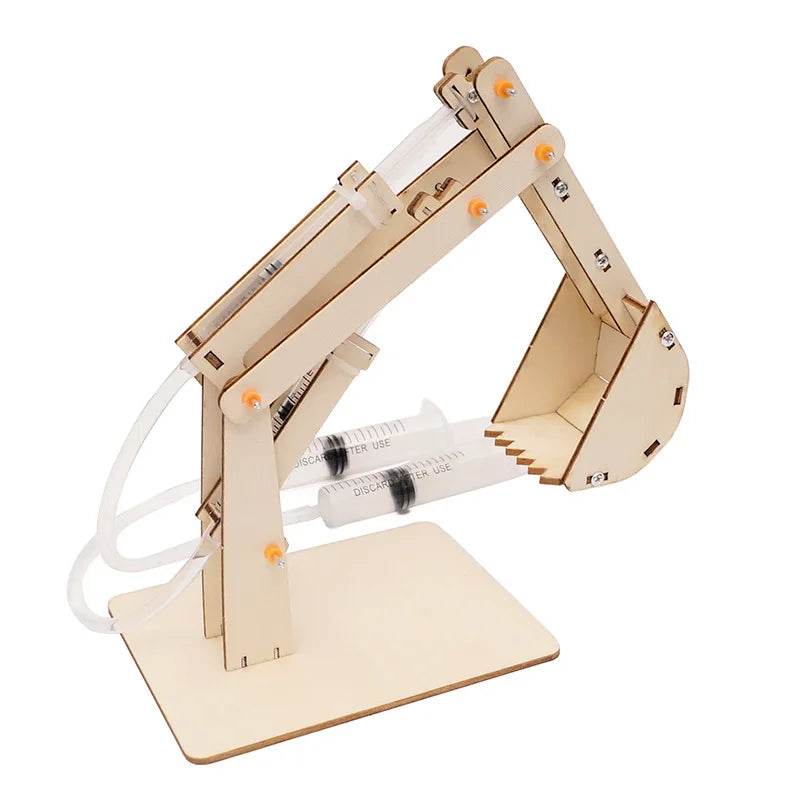 DIY Hydraulic Model Excavator Elevator Bulldozer STEM Tecnologia Science Toys Experimental Tool Kit Teaching Aids for Kids - ToylandEU