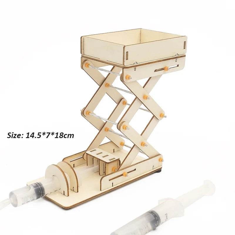 DIY Hydraulic Model Excavator Elevator Bulldozer STEM Tecnologia Science Toys Experimental Tool Kit Teaching Aids for Kids - ToylandEU