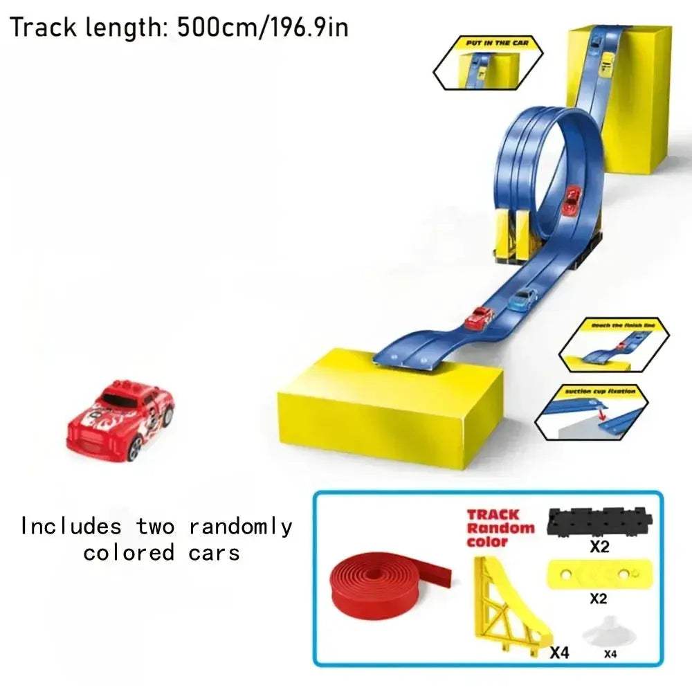 DIY Inertia Sliding Track Pull Back Car Toy For Kids - ToylandEU