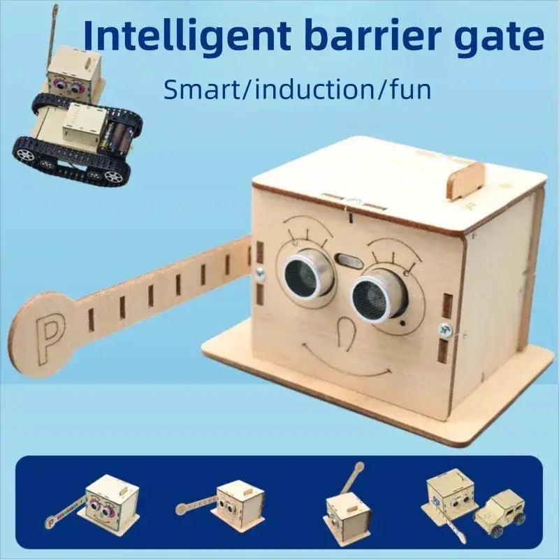  DIY Intelligent Parking Barrier Gate Premium Wooden Toy -  ToylandEU™