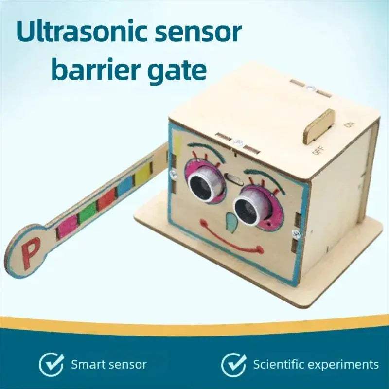 DIY Intelligent Parking Barrier Gate Wooden Educational Toy Set - ToylandEU