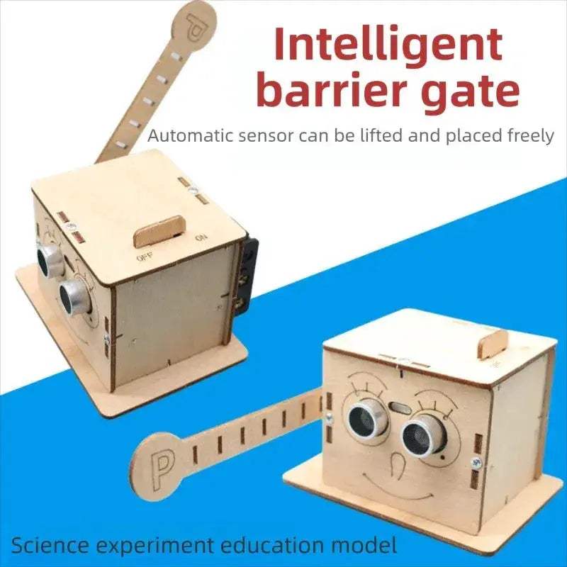 DIY Intelligent Parking Barrier Gate Wooden Educational Toy Set - ToylandEU