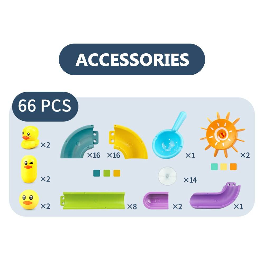 DIY Interactive Bath Time Marble Race Track Toy for Babies - ToylandEU