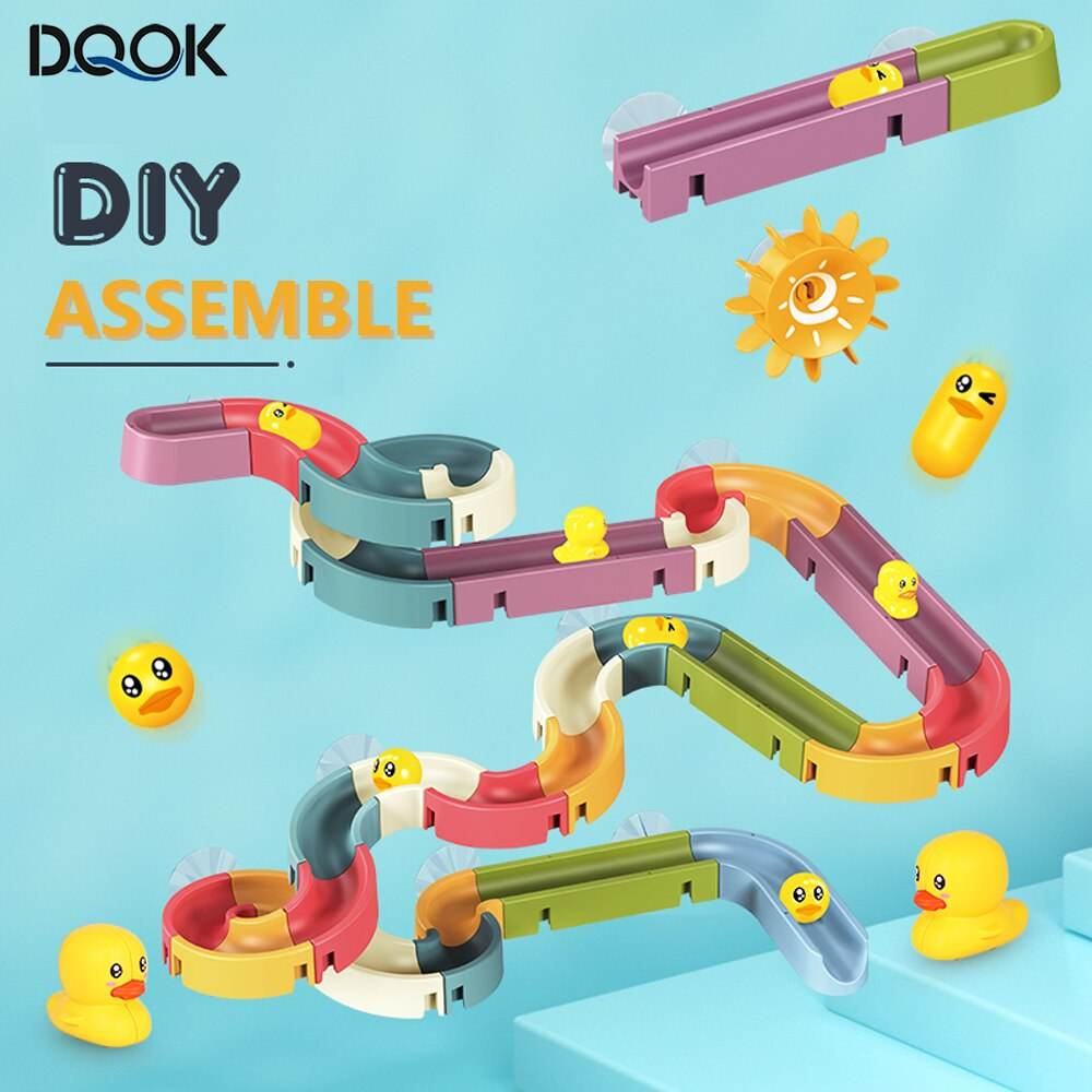 DIY Interactive Bath Time Marble Race Track Toy for Babies - ToylandEU