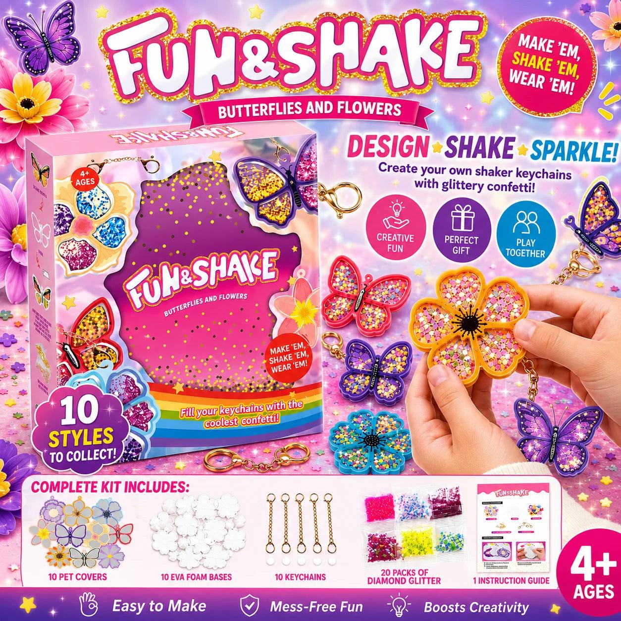  DIY Keychain Kit | Butterfly Shaker | Toylandeu™ 