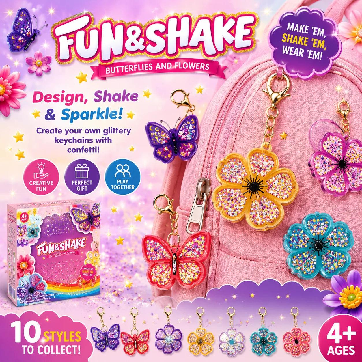  DIY Keychain Kit | Butterfly Shaker | Toylandeu™ 