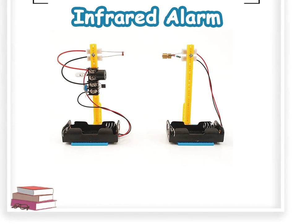 DIY Kits Infrared Laser Line Aimed Shoot Anti-theft Alarm Module Science Experiment Electronic Production Project STEM Kit Suite - ToylandEU