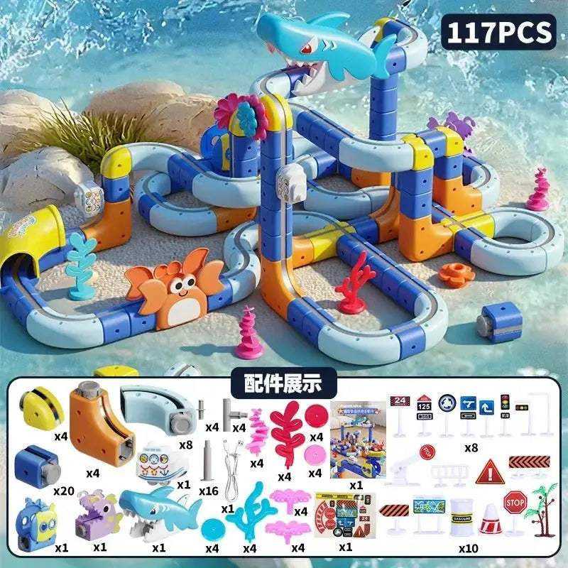 DIY Magnetic Car STEM Train Set Montessori Educational Toy - ToylandEU
