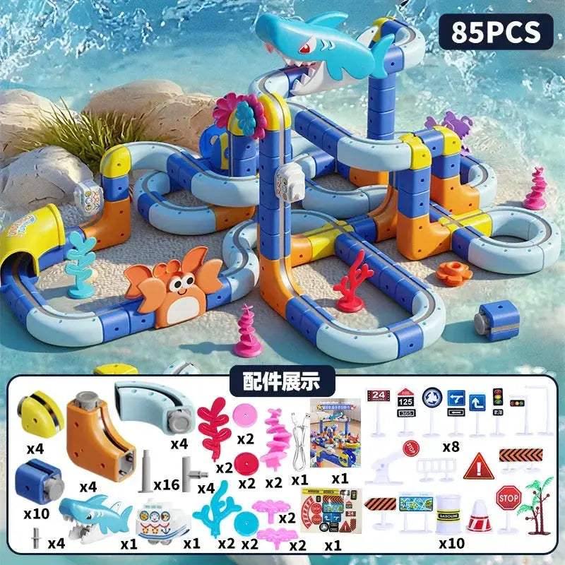 DIY Magnetic Car STEM Train Set Montessori Educational Toy - ToylandEU