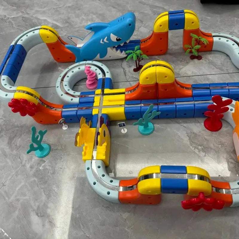 DIY Magnetic Car STEM Train Set Montessori Educational Toy - ToylandEU