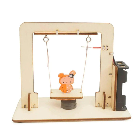  DIY Magnetic Swing Set Handmade Wood Electromagnetic Swing Science Educational Toy -  ToylandEU™