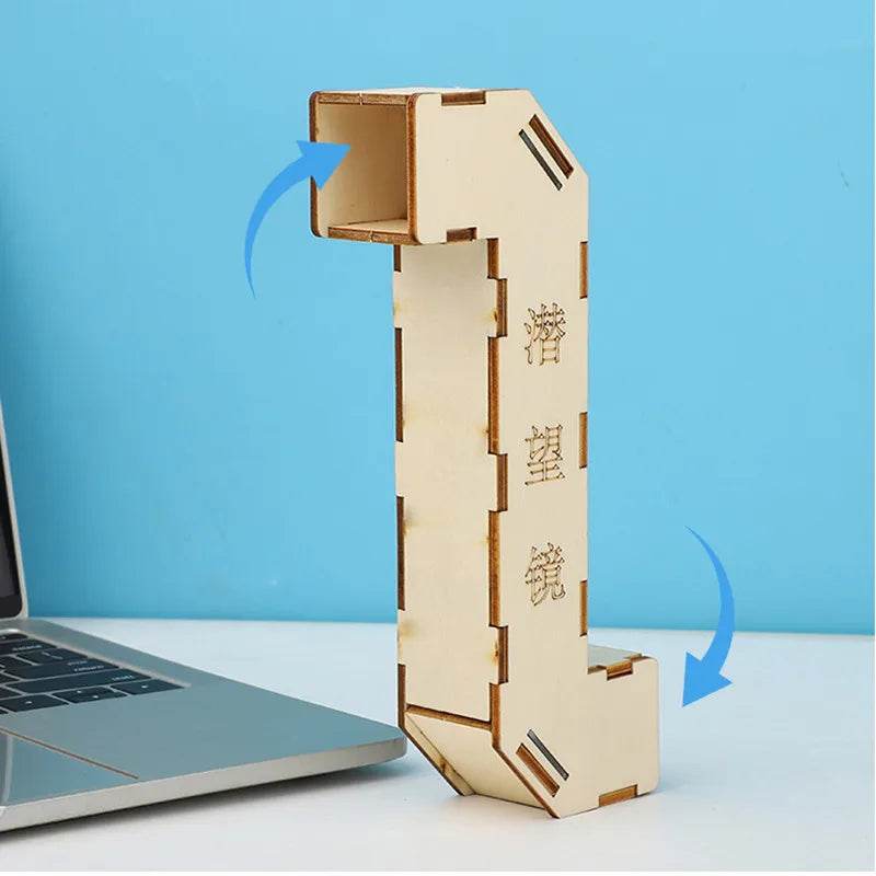 DIY Manual Wooden Puzzle Periscope Toys Science Experimental Tool Kit for Early Education - ToylandEU