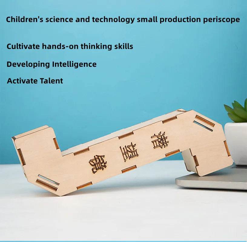 DIY Manual Wooden Puzzle Periscope Toys Science Experimental Tool Kit for Early Education - ToylandEU