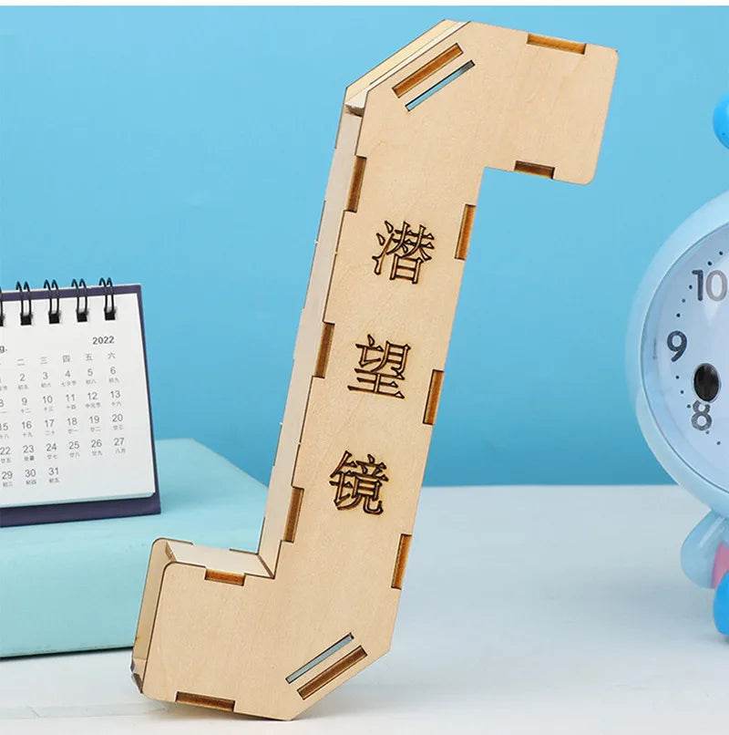 DIY Manual Wooden Puzzle Periscope Toys Science Experimental Tool Kit for Early Education - ToylandEU