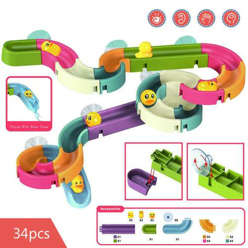 DIY Marble Racing Bath Track Kit - Fun Bath Toys for Kids! - ToylandEU