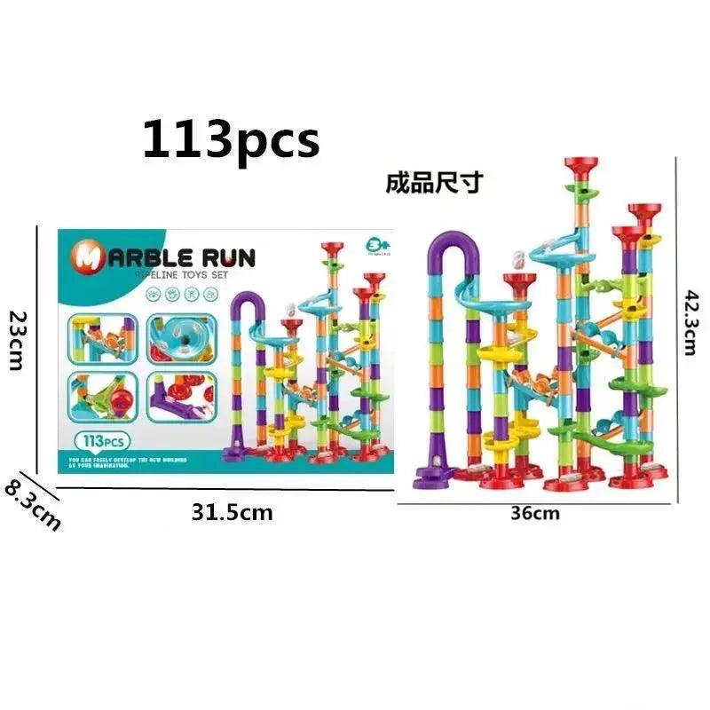  DIY Marble Run Race Track Building Blocks for Kids -  ToylandEU™