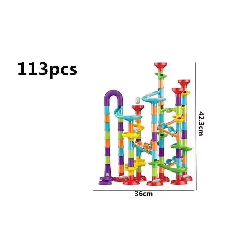  DIY Marble Run Race Track Building Blocks for Kids -  ToylandEU™