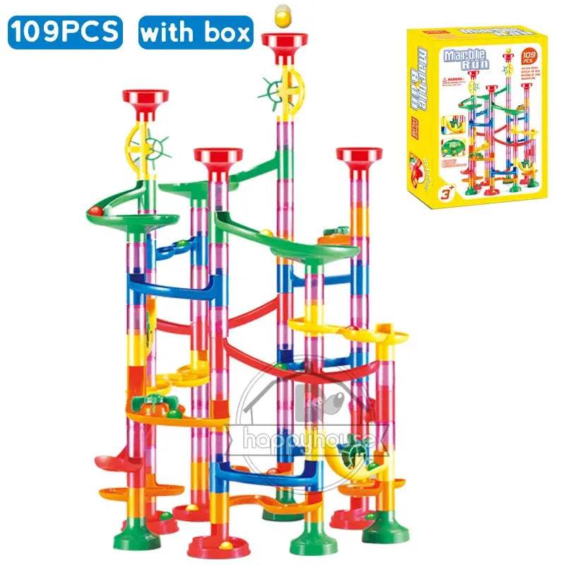  DIY Marble Run Race Track Building Blocks for Kids -  ToylandEU™