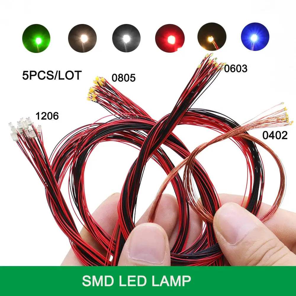  DIY Micro SMD LED Lamps 5 Pack Rail Model Scenes -  ToylandEU™