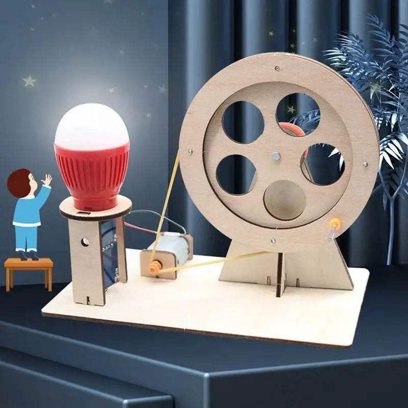 DIY Mini Hand Crank Generator DIY Science Experiment Kit Education Model Toy For Children Gift - ToylandEU