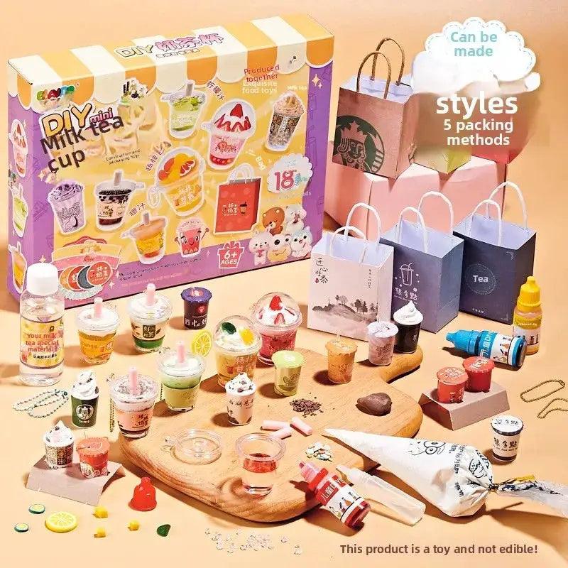  DIY Mini Milk Tea Cup Toy Set For Portable Play -  ToylandEU™