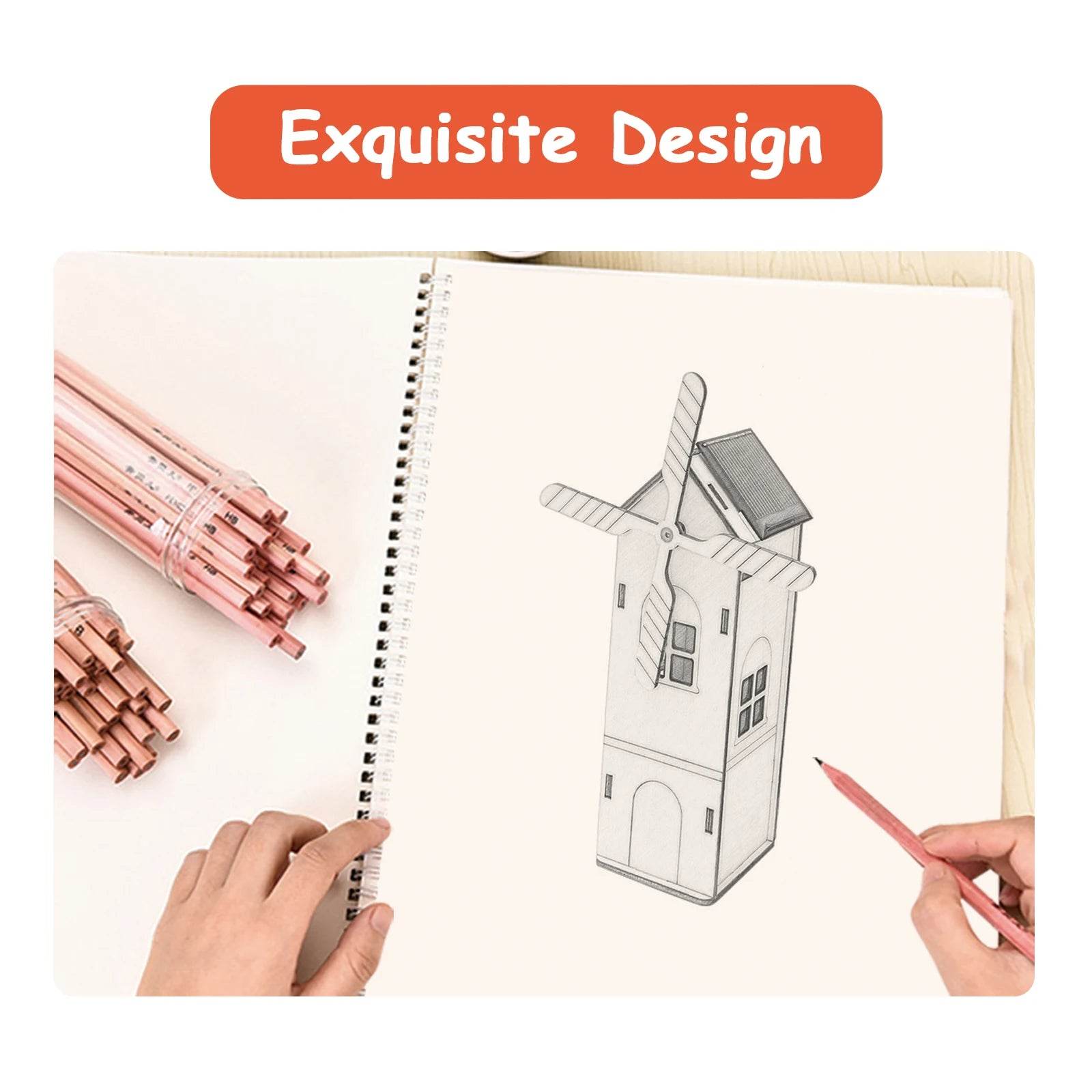 DIY Mini Wooden Windmill House Model 3D Puzzles Assemble Solar Powered Windmill for Kids STEM Science Educational Toy - ToylandEU