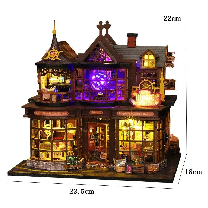 DIY Miniature Dollhouse Kit With Wooden Furniture Set - ToylandEU