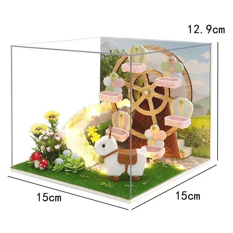 DIY Miniature Dollhouse Kit With Wooden Furniture Set - ToylandEU