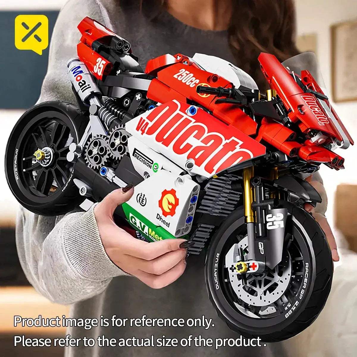 DIY Model Motorcycle Building Blocks Deluxe Kit for Kids - ToylandEU