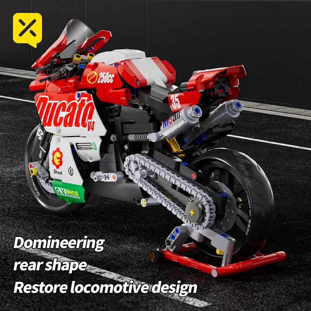 DIY Model Motorcycle Building Blocks Deluxe Kit for Kids - ToylandEU